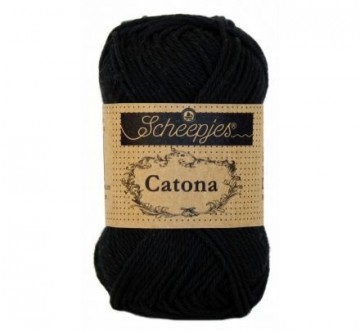 110 jet black scheepjes catona katoen garens