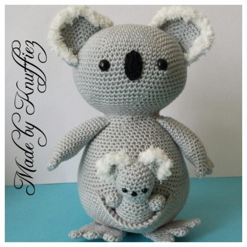 Koala, moeder en kind