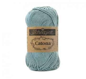 528 silver blue scheepjes catona katoen garens